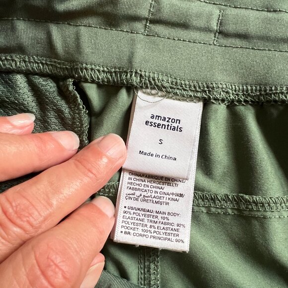 Amazon Essentials Olive Green Athletic Shorts Size Woman Small - Picture 7 of 13
